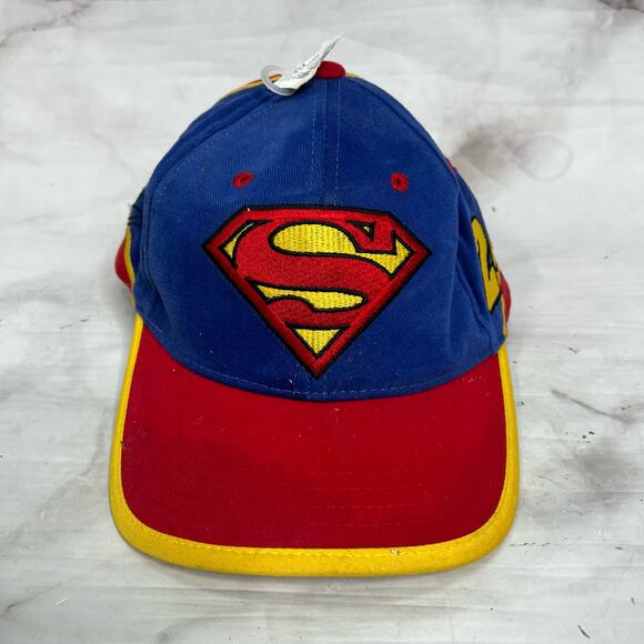 Vintage Jeff Gordon Superman Nascar Chase Authentics Hat Strapback New - Picture 1 of 7